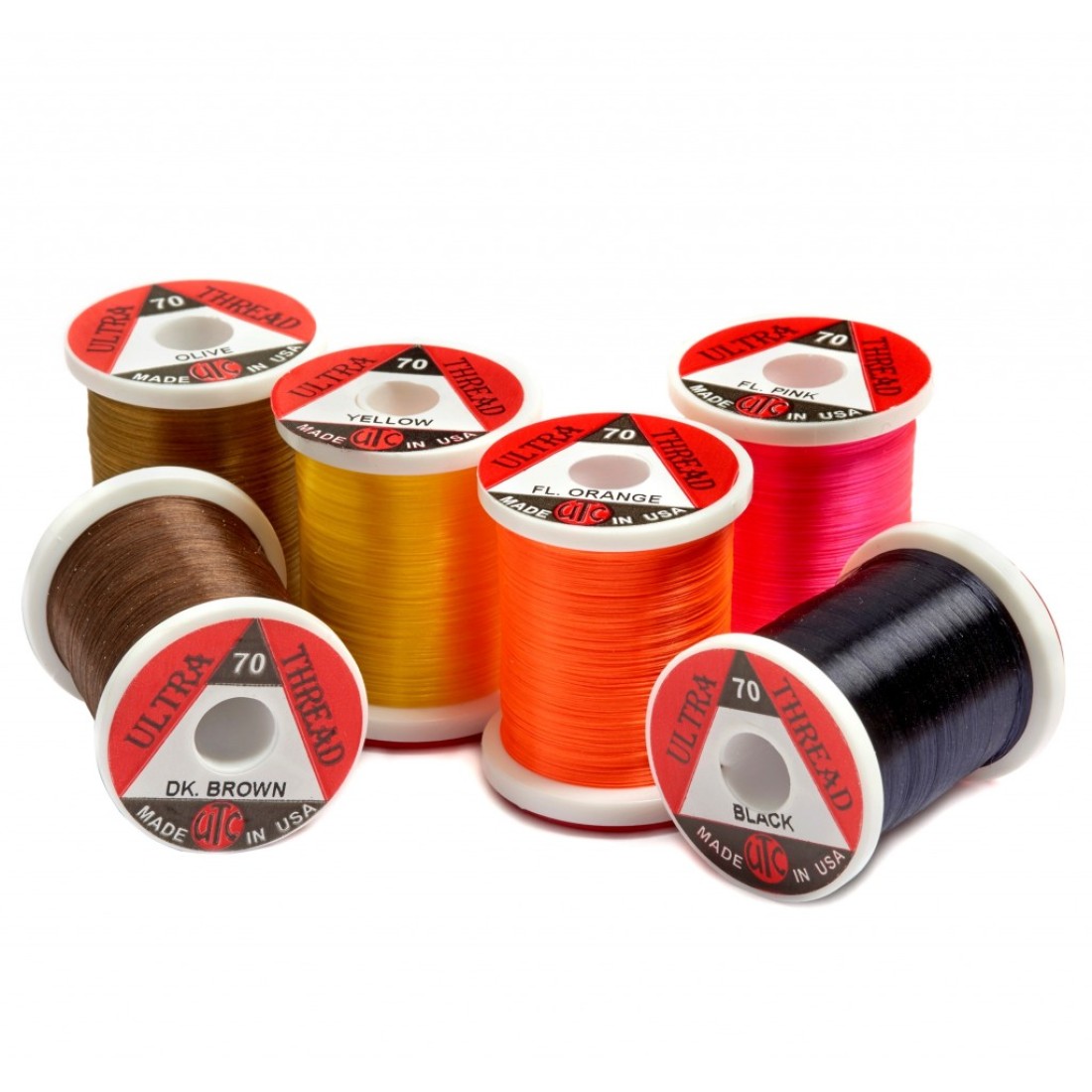 UTC fly tying thread coloured Troutflies UK